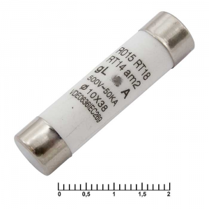 Изображение Предохранитель 32A 500V 10x38mm