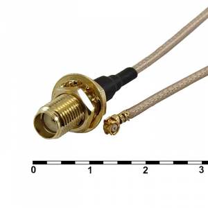 Изображение Разъем высокочастотный UFL-F/SMA-F JV-003+O 13CM