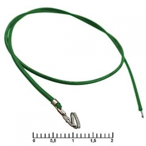 Изображение Разъем питания низковольтный HU 2,54 mm AWG26 0,3m green