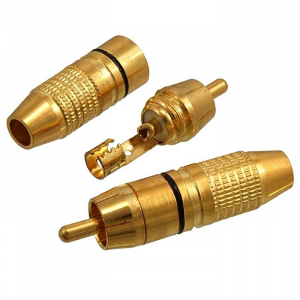 Изображение Разъём 7-0222 gold black