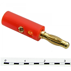 Изображение Штекер 10-0015 GOLD red