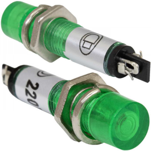 Изображение Лампочка неоновая в корпусе N-814-G 220V