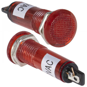 Изображение Лампочка неоновая в корпусе N-806-R 220V