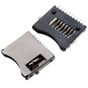 Изображение Держатель SIM micro-SD SMD 10pin switch M