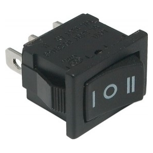 Изображение Переключатель RS-3103A-C-6 black (on-off-on)