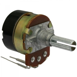 Изображение Потенциометр WH138-1AK-3 L=15mm тип F l=7 mm фаска (20К)