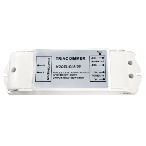 Изображение Диммер DIM105 (12/24V, 180/360W, вход триак 220V)