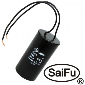 Изображение Пусковой конденсатор CBB60 20uF 450V WIRE (SAIFU)