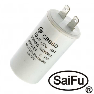 Изображение Пусковой конденсатор CBB60 10uF 630V (SAIFU)
