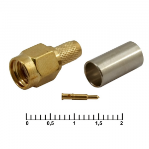 Изображение Разъем высокочастотный SMA-C58P gold