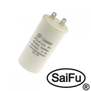 Изображение Пусковой конденсатор CBB60 40uF 450V (SAIFU)