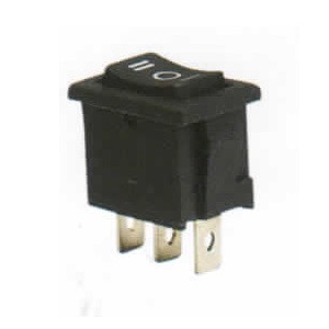 Изображение Переключатель KCD1-103-2 (3pin) 6A,250V ON-OFF-ON черный