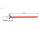 доп. изображение Разъем питания штырьковый SZC-0030a/5.5*2.1*14mm 1m-1