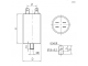доп. изображение Пусковой конденсатор CBB60 15uF 450V SCREW (SAIFU)-1