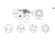 доп. изображение Разъём быстроразъёмный XS9-4(Zn) panel plug-1