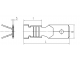 доп. изображение Клемма ножевая неизолированная РП-П 1.0-(2.8)-1