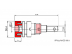 доп. изображение Разъём Z007 2mm panel jack RED-1