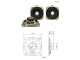 доп. изображение Динамик YD103-71 6W 4ohm-1