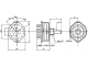доп. изображение Галетный переключатель SR25-1-1-5 на провод-1